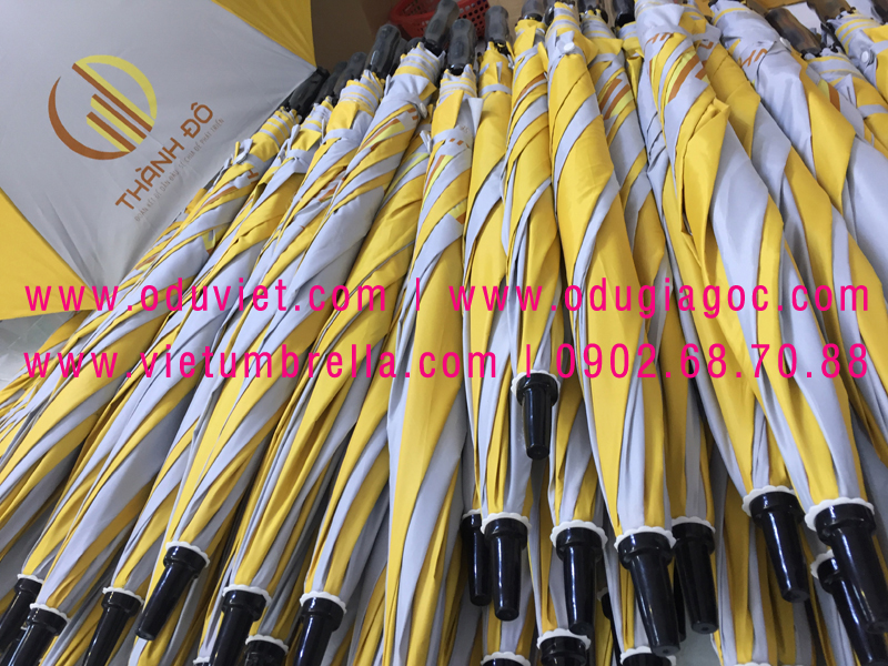 xưởng sản xuất ô dù cầm tay in logo quảng cáo